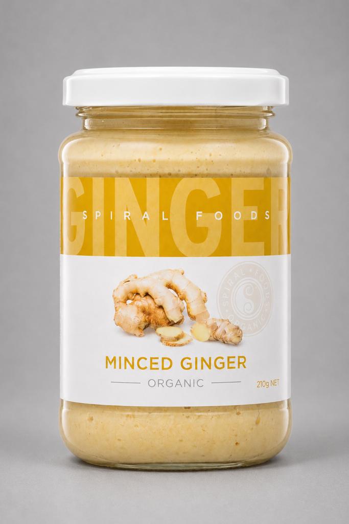 Spiral Foods Organic Minced Ginger Condiments