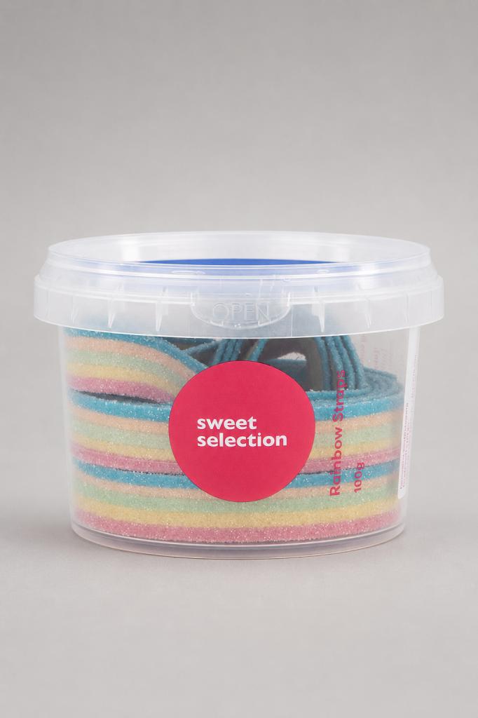 Sweet Selection Rainbow Straps Tubs Snacks & Sweets