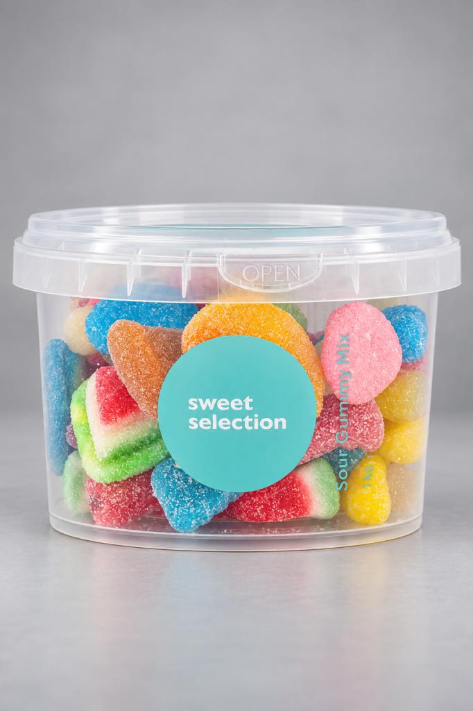 Sweet Selection Sour Gummy Mix Tubs Snacks & Sweets