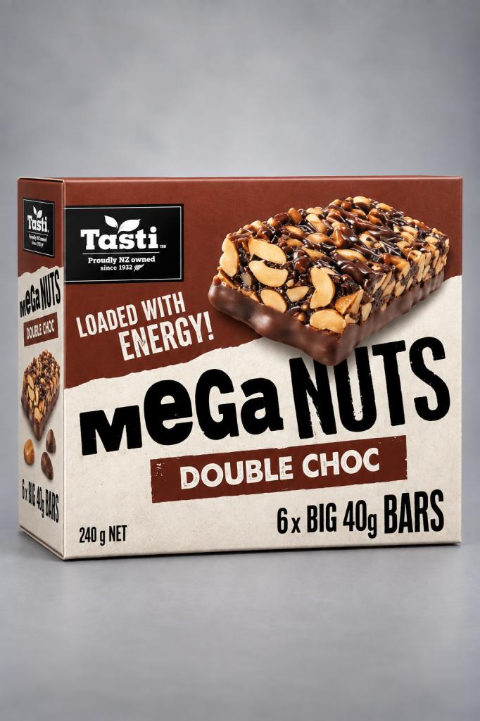 Tasti Mega Nut Bar Double Choco Snacks & Sweets