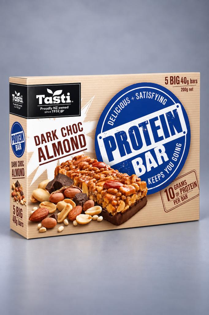 Tasti Protein Bar Dark Choc Almond Snacks & Sweets