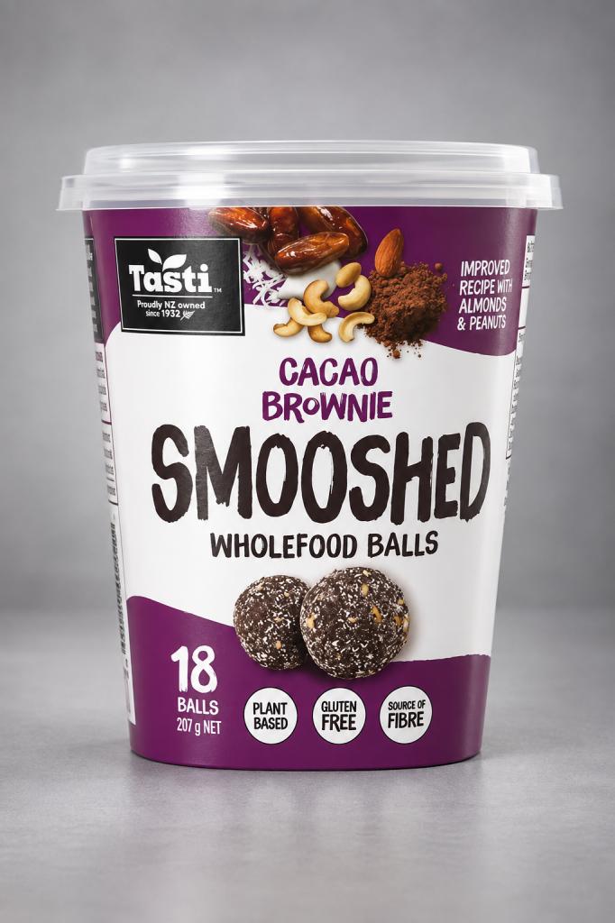 Tasti Smooshed Wholefood Balls Cacao Brownie Snacks & Sweets