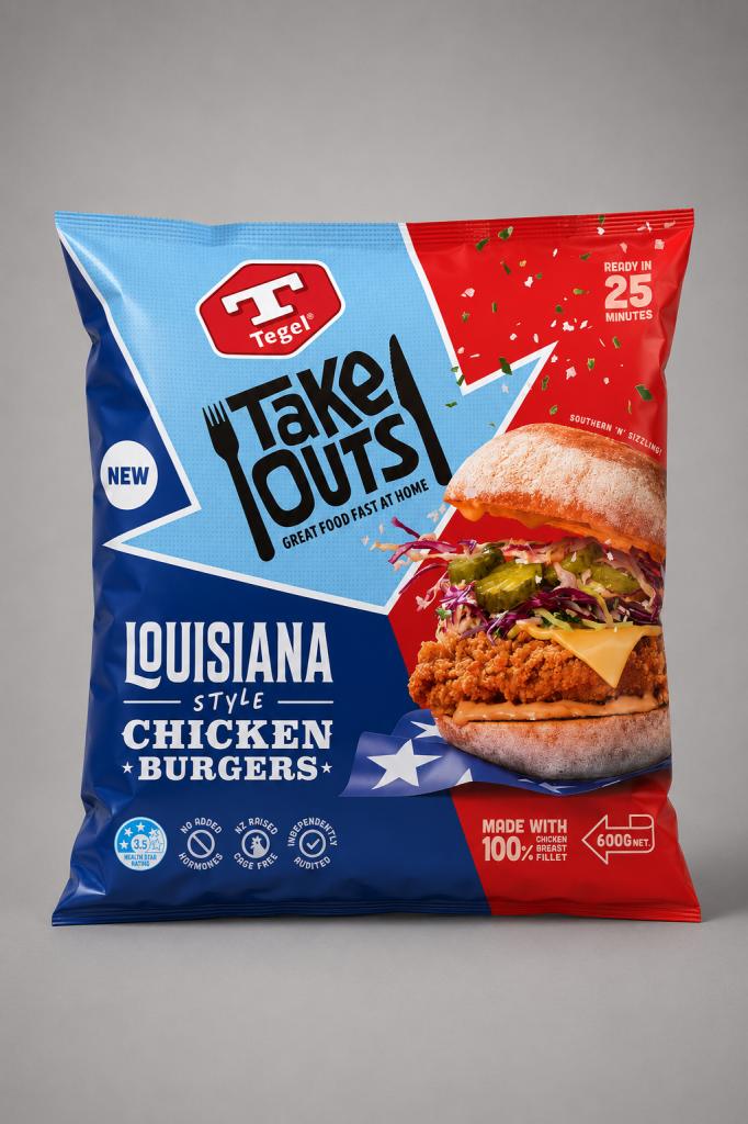 Tegel Louisiana Style Chicken Burger Chilled & Frozen