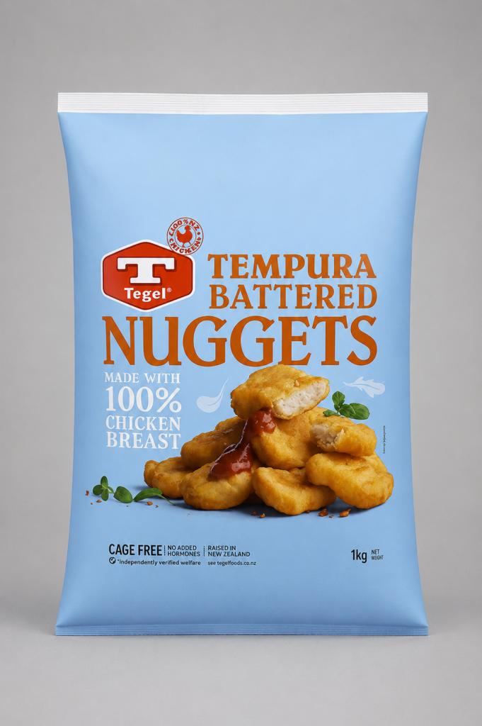 Tegel Tempura Battered Nuggets Chilled & Frozen
