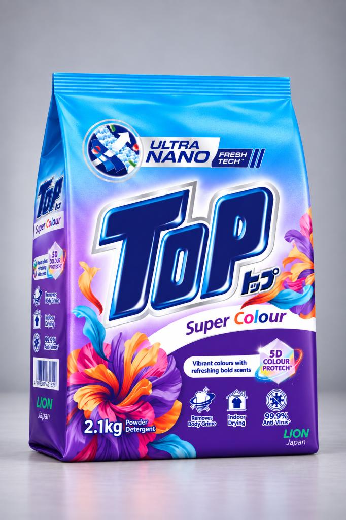 Top Super Colour Detergent Powder Household & Pets