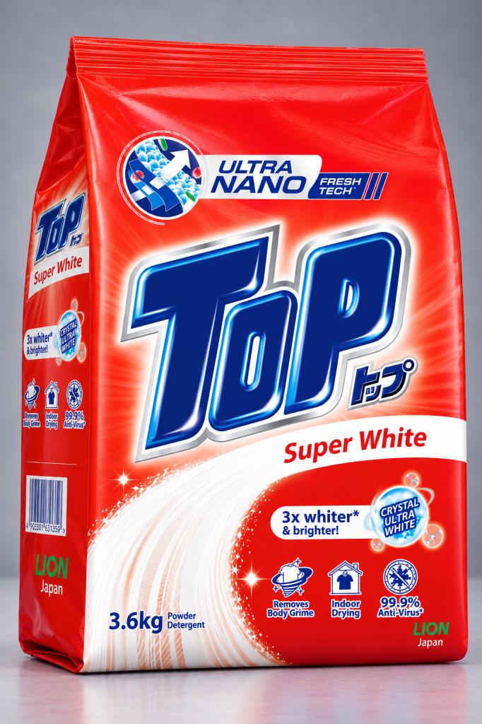 Top Super White Detergent Powder Household & Pets