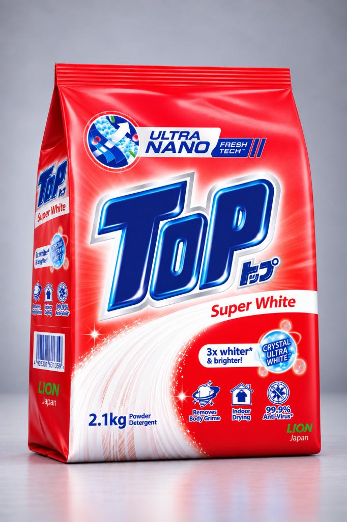 Top Super White Detergent Powder Household & Pets