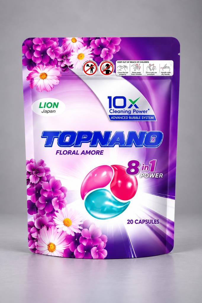 TopNano Floral Amore Detergent Powder Household & Pets