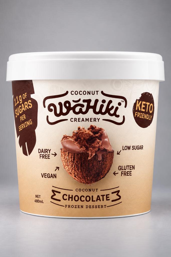 Wahiki Coconut Chocolate Ice Cream 