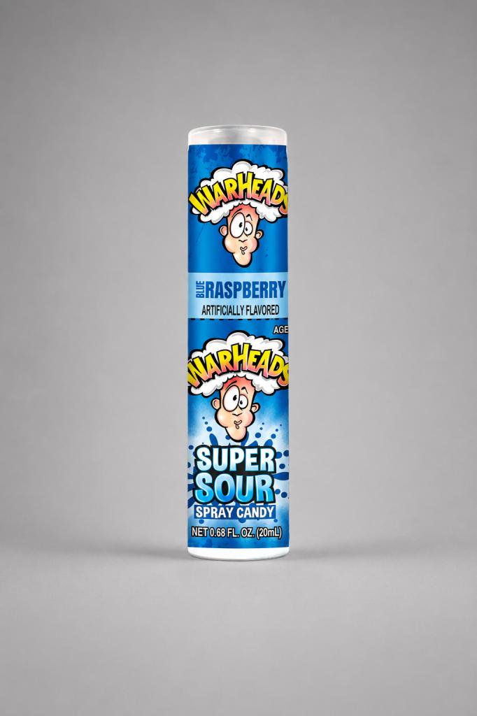 WarHeads Raspberry Super Sour Spray Candy Snacks & Sweets