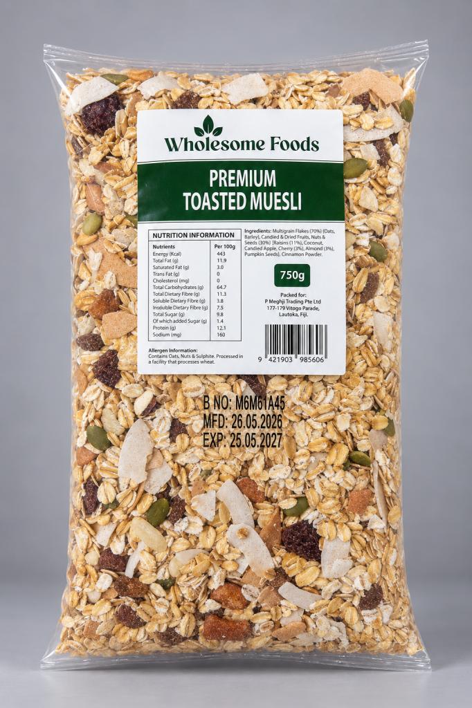 Wholesome Foods Toasted Muesli Muesli & Oats